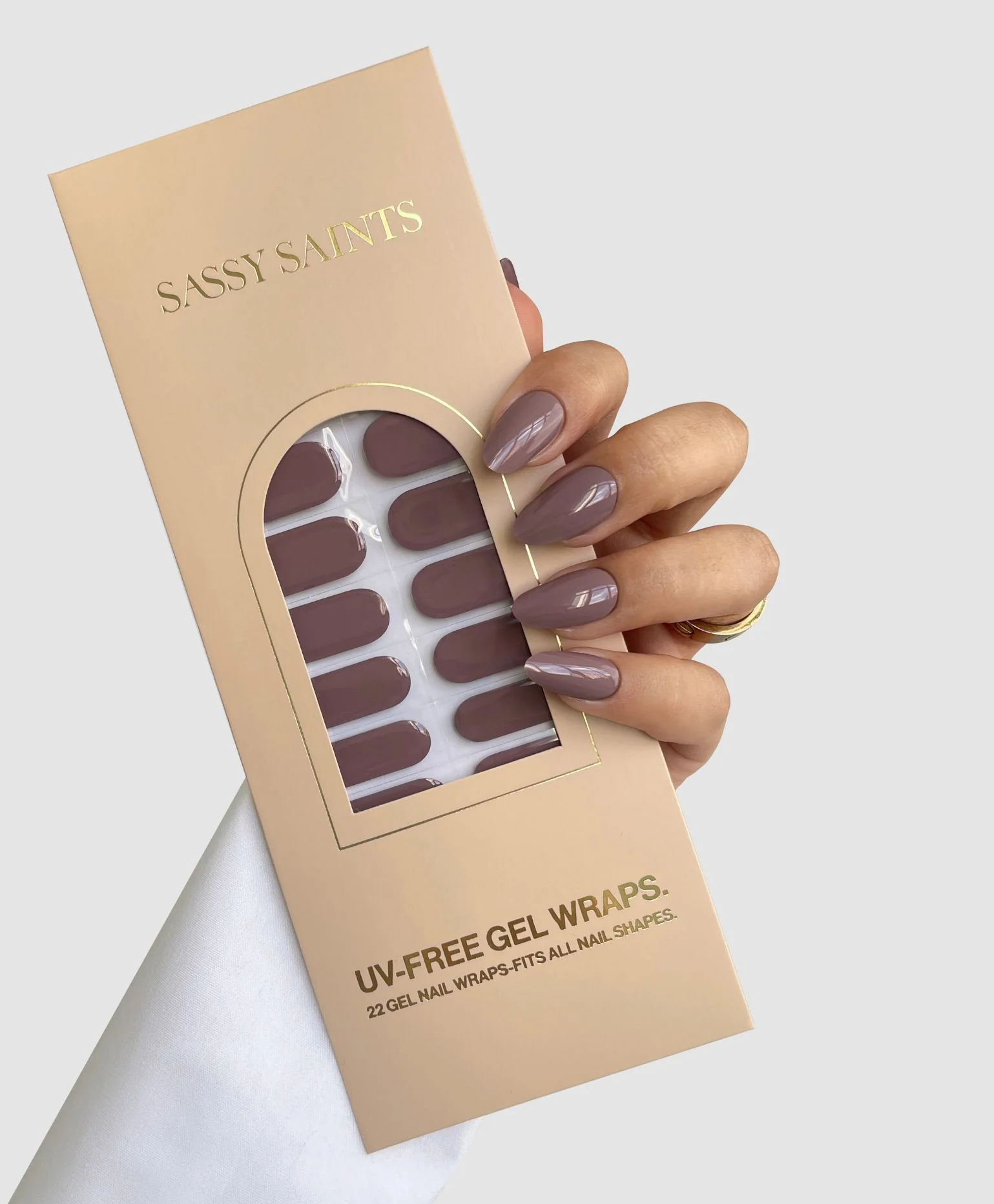 Dusky Mauve Gel Wrap - Image 3