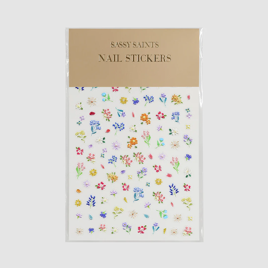 3D Flowers Nail Stickers
