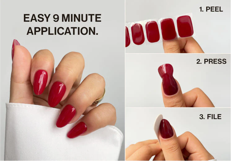 UV-Free Gel Nail Wraps -- - Image 4
