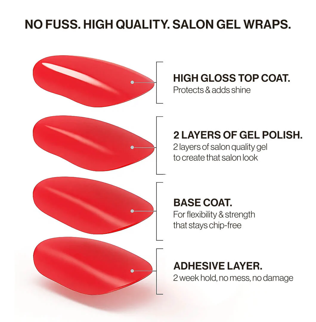 UV-Free Gel Nail Wraps DEV - Image 8